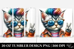 Cute Baby Cat Posing 20 Oz Tumbler Product Image 1