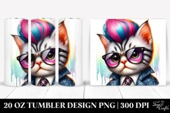 Cute Baby Cat Posing 20 Oz Tumbler Product Image 1