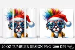 Baby Boxer with Santa Hat, High-Res PNG Product Image 1
