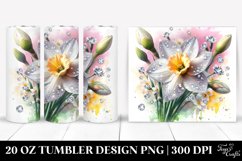 20 Oz Tumbler Sublimation | Diamond Splash Narcissus Product Image 1
