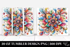 Colorful Whimsical Flower | 20 Oz Tumbler Product Image 1