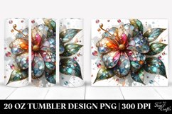 Shiny Impatiens Watercolor | 20 Oz Tumbler Product Image 1