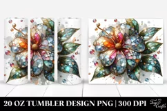 Shiny Impatiens Watercolor | 20 Oz Tumbler Product Image 1