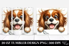 Crazy Fur Cavalier King Charles | 20 Oz Tumbler Product Image 1
