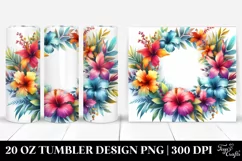 Vibrant Wreath Hawaiian | 20 Oz Tumbler Product Image 1