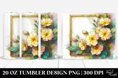Wooden Primrose Stained 20 Oz Tumbler Product Image 1
