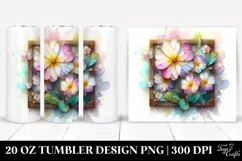 Wooden Primrose Stained 20 Oz Tumbler Product Image 1