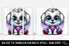 Colorful Baby Maltese | 20 Oz Tumbler Product Image 1