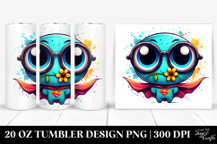 Funny Cow with Cape, High Quality 20 Oz Tumbler Product Image 1