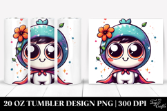 Funny Cow with Cape, High Quality 20 Oz Tumbler Product Image 1