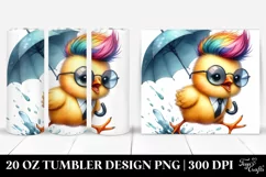 Baby Chicken Running 20 Oz Tumbler Product Image 1