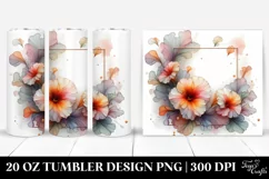 Pastel Nasturtium, Abstract 20 Oz Tumbler Product Image 1