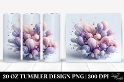 Glossy Lavender Watercolor Tumbler Design | 20 oz Tumbler Product Image 1