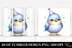 Cute Baby Bird Party Hat | 20 oz Tumbler Product Image 1