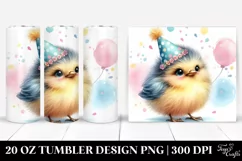 Cute Baby Bird Party Hat | 20 oz Tumbler Product Image 1