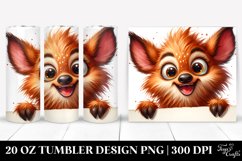 Cute Crazy Looking Deer | 20 Oz Tumbler Product Image 1