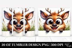 Cute Crazy Looking Deer | 20 Oz Tumbler Product Image 1