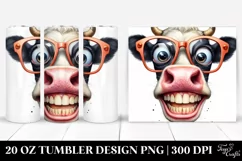 Crazy Funny Cow es | 20 Oz Tumbler Product Image 1