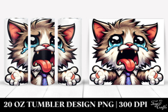 Silly Kitten with Bow Tie, 20 Oz Tumbler Product Image 1