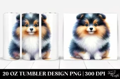 Enthusiastic Shetland Sheepdog, Halloween Clipart PNG Product Image 1