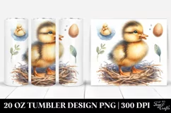 Cute Baby Duck Big Eyes | 20 oz Tumbler Product Image 1