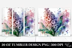 Glossy Hyacinth Sticker 20 Oz Tumbler Product Image 1