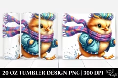 Baby Chicken Running 20 Oz Tumbler Product Image 1