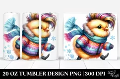 Baby Chicken Running 20 Oz Tumbler Product Image 1