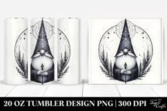 Simple Gothic Gnome Watercolor Tumbler Product Image 1