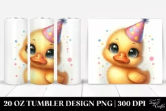 Cute Baby Duck Big Eyes | 20 oz Tumbler Product Image 1