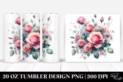 Vibrant Pink Roses | 20 oz Tumbler Product Image 1