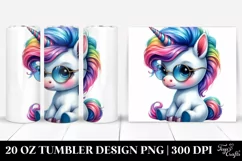 Cute Funny Baby Unicorn Clipart Product Image 1