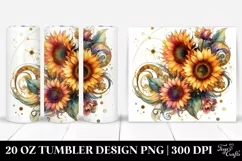 Colorful Sunflower Tumbler Product Image 1
