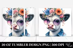 Cute Baby Cow Tumbler Product Image 1