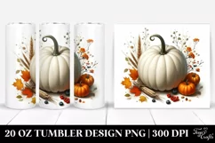 Simple Pumpkin Digital Painting Tumbler Product Image 1