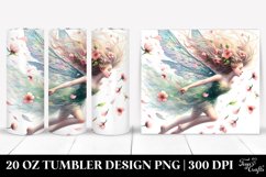 20 Oz Tumbler Sublimation | Fairy Spring Watercolor Wind Product Image 1