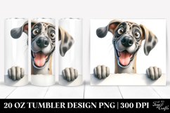 Cute Crazy Looking Great Dane | 20 Oz Tumbler Product Image 1