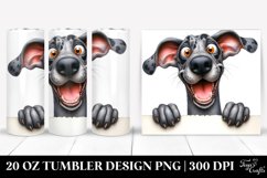 Cute Crazy Looking Great Dane | 20 Oz Tumbler Product Image 1