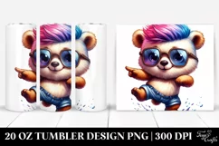 Cute Baby Bear Dancing 20 Oz Tumbler Product Image 1