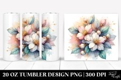 Abstract Wooden Small Stained Jasmine | 20 oz Tumbler Product Image 1