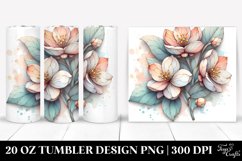 Abstract Wooden Small Stained Jasmine | 20 oz Tumbler Product Image 1