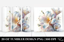 Glossy Freesia 20 Oz Tumbler Product Image 1