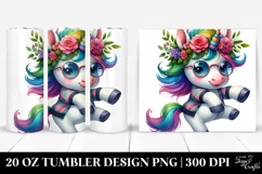 Cute Baby Unicorn Dancing 20 oz Tumbler Product Image 1