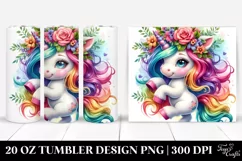 Cute Baby Unicorn Dancing 20 oz Tumbler Product Image 1
