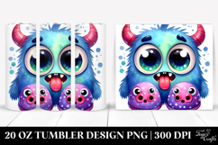 Funny Monster Slippers, Colorful 20 Oz Tumbler Product Image 1