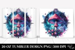 Magical Celestial Mushroom Clipart 20 Oz Tumbler Product Image 1