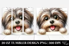 Funny Smiling Havanese Watercolor Design|20 Oz Tumbler Product Image 1