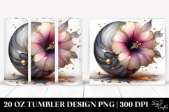 Abstract Glossy Petunia Design|20 Oz Tumbler Product Image 1