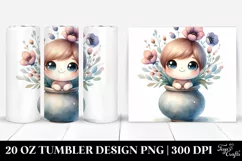 Cute Smiling in Vase | 20 Oz Tumbler Product Image 1