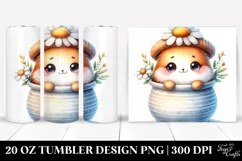 Cute Smiling in Vase | 20 Oz Tumbler Product Image 1